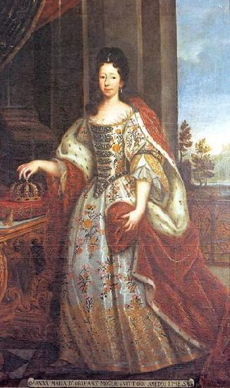 unknow artist Portrait of Anne Marie d'Orleans (1669-1728), Queen of Sardinia